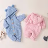 Pagliaccetti 0-24M Autunno Baby Pagliaccetti in maglia per neonati Tuta calda Inverno Salopette per bambini Vestiti per neonata Per costumi natalizi nati 230831