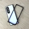 Blank 2D Sublimation TPU + PC phone Cases For Sasmung Galaxy Z flip 3/4/5 with Aluminum Inserts anti slip edge