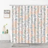 Cortinas de chuveiro pintadas à mão plantas e flores estampadas florais cortinas de chuveiro de fibra cortina de banheiro casa decoração de banheiro tela de banho R230831