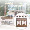 Kitchen Storage Wooden Coffee Beans Tea Display Rack Stand Gl Test Tube Sealed Decorative Ornaments Cereals Canister For Barista