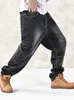 Jeans da uomo Jeans larghi Hip Hop da uomo modello stampato stile europeo marchio hip-hop moda donna pantaloni denim taglie forti per vita 28-46 pollici 230830