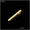 Tie Clips Simple Metal Sier Gold Clip For Men Necktie Clasp Gentleman Bar Practical Pin Jewelry Gift Drop Delivery Cufflinks Clasps Dhxgq