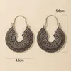 Stud Tocona Vintage Antique Or Noir Argent Couleur Fleur Métal Boucles D'oreilles Punk Alliage Hoop Boucle D'oreille Brincos pour Femmes Bijoux 5673 230830