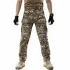 Pantalons pour hommes Camouflage tactique Cargo hommes Rip-Stop plusieurs poches imperméable armée militaire combat extérieur SWAT coton pantalons longs