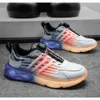 Jelly Sole Gradiente Doce Cor Tênis Masculino Sapatos Esportivos Casuais Novos Treinadores Esportivos Versáteis Verde Azul Laranja