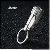 Keychains Lanyards Stainless Steel Car Key Chain Belt Waist Hanging Simple High Quality Men Keychain Buckle Ring Holder The Gift For Dhrqk