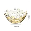 Plates Transparent Fruit Plate Diamond Snack Bowl Flower Home Living Room Coffee Table Dishes Modern Decoration Kitchen Tableware