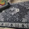 Floor area rug for bedroom KEEP OFF carpet large non slip living room home decor fashion black carpet designer cashew flowers modern S01