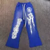 Heren broek Vintage rode Hellstar joggingbroek hoge kwaliteit mannen vrouwen losse Bell Bottoms broek streetwear 230831