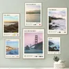 California Famous Landscape Canvas Painting Bay Area San Francisco San Diego Travel Posters And Prints Wall Art Living Room Bedroom Decor Wall Picture No Frame Wo6