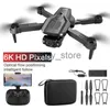 Simulateurs V32 Drone Professionnel HD 4K Double Caméra Wifi FPV 360 Évitement d'Obstacle Flux Optique Hover Pliable Quadcopter Drones Cadeau Jouet x0831