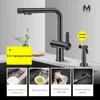 Kitchen Faucets Stainless Steel Faucet Fingerprint Proof Gray And Cold Water Outlet With Small Nozzle 3063