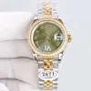 Relógio feminino suíço automático mecânico 2671 movimento relógios de diamante completo 28mm safira 904 pulseira inoxidável relógio de pulso luminoso à prova d'água