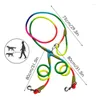 Dog Collars Waist Leash Running For Walking Dogs Portable Training Traction Rope Dual Hiking