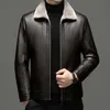 Finta pelle da uomo MENS stile classico ispessimento della moda per il tempo libero cappotto di pelliccia giacca da lavoro maschile slim fit con colletti cappotti 230831