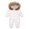 Donsjas Babykleding Winter 90% Witte Eend Jas Voor Meisje Jongen Bovenkleding Sneeuwkleding Kinderkleding Baby Overjas Snowsuit Park