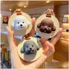 Portachiavi Cordini Portachiavi Fashionself 3D Mticolored Cute Dog Pu Pelle Difesa Lega Regalo Per Ragazza Amica Coppia Miri22 Drop Delive Dhk7E