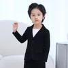 Tute Ragazzi Giacca formale blazer blu Gentiluomo Bambini Violino danza Spettacolo Giacca bianca Giacca per bambini Matrimonio Compleanno Festa 230830