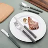 Dinnerware Sets Chinese Style Kitchen Stainless Steel Tableware Flatware Cutlery Knives Forks Spoons Set El Home Steak Knife Dessert Spoon