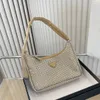 Designertas Schoudertassen Luxe handtassen Damesmode 2000 Heruitgave Cross Body Sprankelende Diamant Kristal Hobo Handgrepen Luxe Nylon Klassiek Grote capaciteit