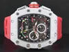 Швейцарские спортивные часы Richarmilles Luxury Mechanical Automatic Watches 17 Carat's VVS1+'White Moissanite Diamond Cut Swiss Autiss Automatic Men Watch HBD3