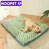 kennels pens HOOPET L-3XL Big Dog Bed Removable Washable Sleeping Pad for Dogs Cats Pet Supplies Comfortable Cat Bed with Double Pillow 230831