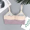 Andra hälsoskönhetsartiklar Kvinnor Cotton Bh Women Color Matching Underwear Tube Top Bh Sexig Top Female Sports Bra Pure Cotton Lingerie Ladies Crop Top X0831