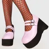 Chaussures habillées Femmes Pompes Mary Jane Super Haut Talon Plate-Forme Wedge Printemps Dames Sandales Boucle De Ceinture Classique Doux Punk Femme Lolita Chaussures 230830