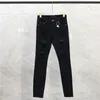 S Designers Stacked Jeans Designer Pantaloni da donna da uomo Streetwear lavato vecchio buco lungo 28-34 Jeans dritti regolari Denim