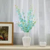 Decorative Flowers Silk Artificial Yellow Butterfly Orchid Phalaenopsis Fake Flower Branch For Wedding Party Home Festival Decoration