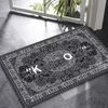 Floor area rug for bedroom KEEP OFF carpet large non slip living room home decor fashion black carpet designer cashew flowers modern S01