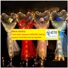 Decorazione del partito Led Bobo Palloncino Lampeggiante Luce a forma di cuore Fiore rosa Palla Trasparente Regalo di San Valentino Consegna a goccia Dhcbj LL