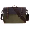 Bortkroppar 2023 Fashion Leather Portfölj Män äkta Messenger Bag Axel för Crossbody Tote Handväska
