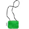 Heuptassen Mode Mini Lamswol Voor Vrouwen Tas Witte Kleur Schattig Vrouwelijke Cross Body Herfst Winter Groen Portemonnees En Handtassen 230831