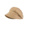 Boinas Chica literaria All-match Color sólido Estilo británico Otoño Invierno Khaki Sombrero coreano Gorro cálido Gamuza Mujeres