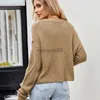 Chandails pour femmes Rétro Art Femmes Lâche Tricot Frit Pâte Torsades Fil Épais Solide Col Rond Automne Hiver Chaud Top Femme Pull De Mode 2023 HKD230831