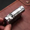 2021 Powerful 4 Nozzles Jet Butane Cigar Pipe Lighter with Tool Metal Windproof Torch Turbo Candle No Gas Gadgets Men Gift IRHB