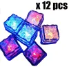 Multi Color Lightup LED ICE -kuber med förändrade ljus Färgglada beröring Nightlight LED Flash Ice Block8051727 LL