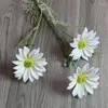 Dekorativa blommor Daisy Artificial Long Stem Fake Silk Sunflowers For Home Office Decor Floral Arrangement Party Table Centerpieces