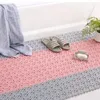 Badematten Badezimmer Anti-Rutsch-Spleißmatte Teppich Massage Mesh Drainage Candy Color Kunststoff Herzmuster
