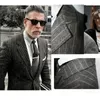 Men's Suits 2023 Autumn Winter Fashion Wool Business Jackets Male Formal Blazer Coats Men Stripe Woolen Suit Overcoats I433