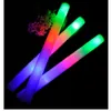 25 stks veel LED Foam Stick Kleurrijke Knipperende Batons verlichting 48 cm Rood Groen Blauw Light-Up Stick Festival Feestdecoratie Concert P280x