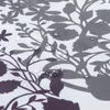 Tende da doccia Tessuto floreale incantato con fiori grigi Tenda da doccia impermeabile stampata con piante viola R230831