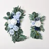 Dekorativa blommor 2st Artificial Flower Wedding Decation Hanging Rose Arch Simulation Fake Row Sign 3D Faux Roses Backdrop