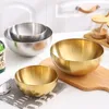 Bowls 304 Stainless Steel Cold Noodle Bowl Soup Korean Style Mixed Rice High Color Value Salad Wholesale