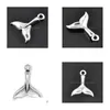 Charms Nouvelle mode facile à bricoler 30pcs queue de baleine nautique animal charme fabrication de bijoux pour collier ou bracelet livraison directe Findin Dhlrj