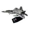 Aircraft Modle 1/100 Scali Fighter F-22 Us Air Force Aircraft F22 Model samolotu samolotu dla dzieci Toys Dift Collection 230830