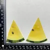 Decorative Flowers 2PCS/6-8cm Nature Real Watermelon Specimens Pressed Yellow Slices Embossed DIY Plant Material Drip Glue Phone Case