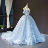 Real Image Prinzessin Quinceanera Kleid