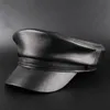 Bérets Printemps Véritable Chapeaux En Peau De Mouton 100 En Cuir Véritable Casual Thermique Hommes Chapeau Militaire À Court Bord Cadet Adulte Casquette Femmes 230830